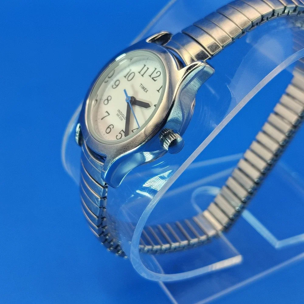 Vintage‎ 2007 Timex Indiglo 23mm Women's Quartz Cocktail Watch Size 5-8.25